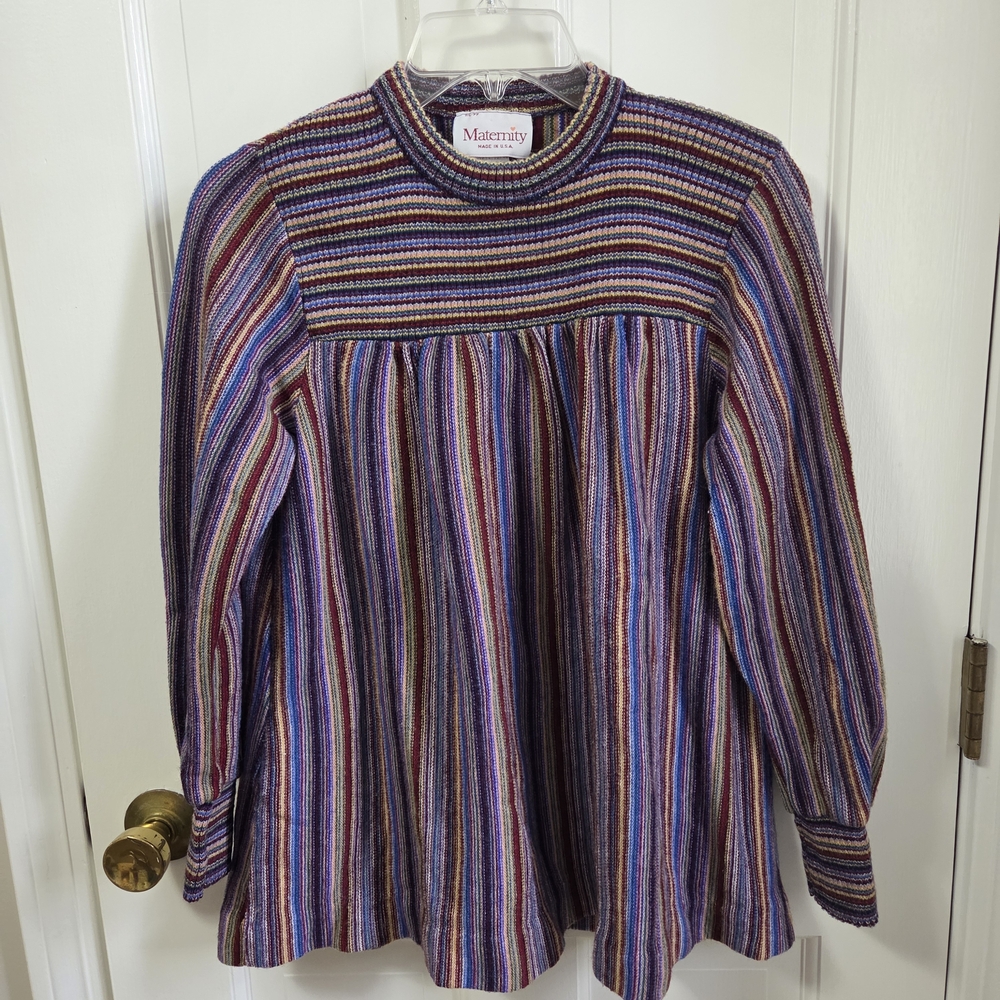 Striped Maternity Swing Top